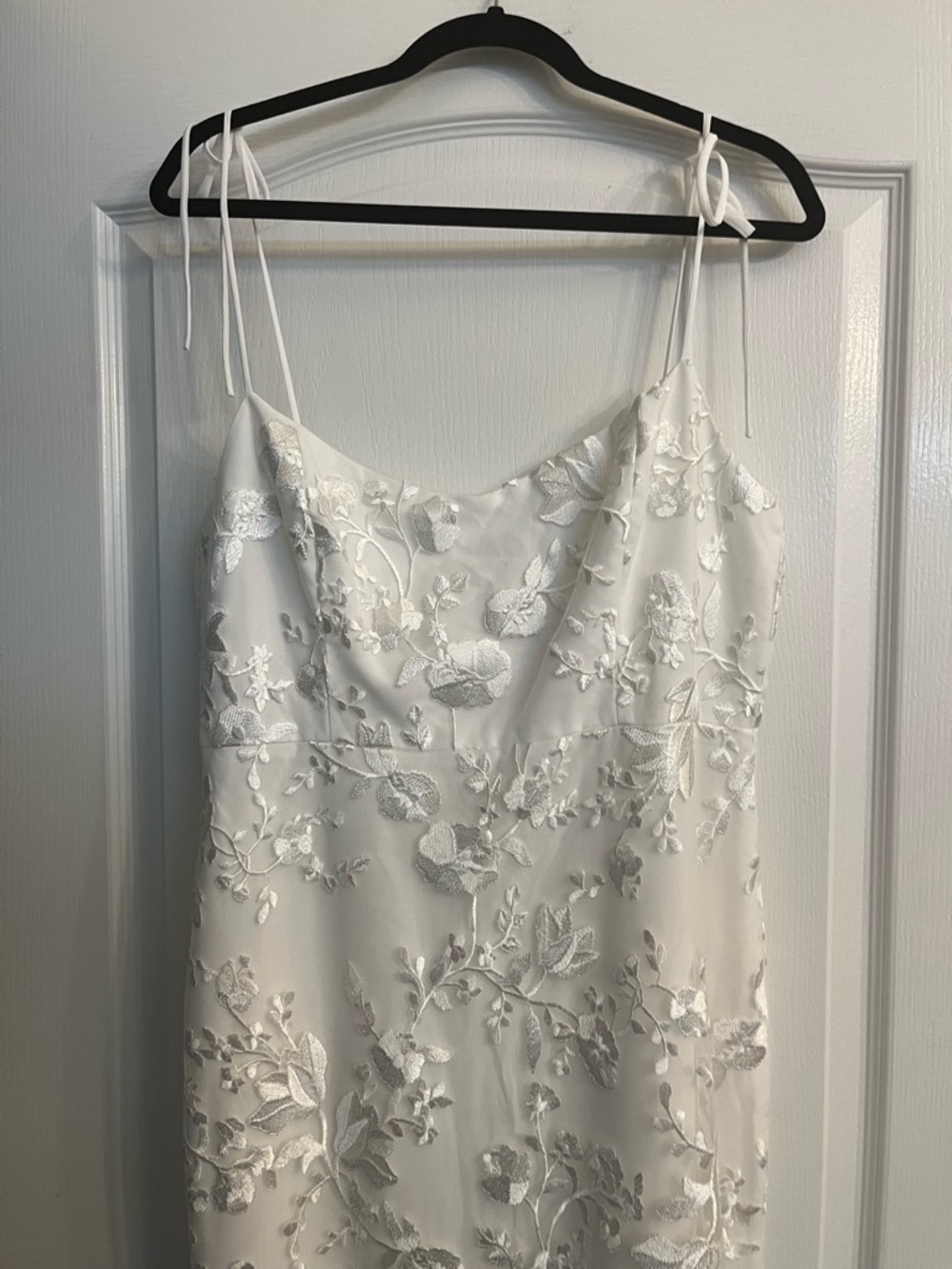 Park & Fifth White Lace Slip Dress - Picture 3 of 15